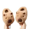 Pantuflas de Algodón para Niños Otoño e Invierno para Niños y Niñas, Calientes, con Felpa Adicional, Suaves, para Niños Mayores, Padre-Hijo, Capibara, Zapatos de Algodón para Bebé