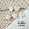 Color Macarrón Estilo Caramelo Cuchara Flor Pintura para Hornear Aleación DIY Cadena para Teléfono Móvil con Cuentas Collar Accesorios para el Cabello