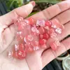 Bolsa de Dinheiro de Vidro Cristal Melancia Pequeno Pingente Rosa Saco da Sorte Pingente de Jade Pulseira DIY Artesanal Acessório Pequeno Pingente Atacado