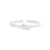 1604 K-Style Ins Nicho Diseño de Lujo Accesible Giro Cruz Nudado Anillo Plata Esterlina S925 Anillo de Plata Abierto Femenino