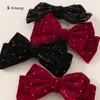 Pinza para el pelo estilo princesa para niñas, Accesorio para el pelo de bebé, Pasador para el pelo de niñas con lazo y pedrería, Adorno para el pelo infantil