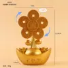 Ornatos de liga manoplas pote das cem bênçãos bule pequeno ornamentos rotativos mahjong bacia de tesouro sólida artesanato em metal