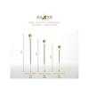 Adornos de Candelabro de Estilo Europeo, Mesa de Comedor Pequeña, Cena Romántica a la Luz de las Velas de Estilo Occidental Juego de Tres Piezas, Adornos Galvanizados para Boda, Artesanía de Estilo Europeo