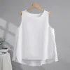 9 Colores, Chaleco sin Mangas de Algodón y Lino Artístico Retro de Color Sólido para Mujer, Chaleco Exterior Versátil Delgado de Verano 2026