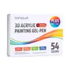 Pluma de Pintura Acrílica Tridimensional Fruta Azul, Bolígrafo de Gel de Color Apilable para Estudiantes, Graffiti Dibujado a Mano para Niños, Venta Caliente Transfronteriza