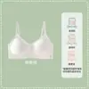 Sutiã antibacteriano 10A para meninas, sem aro, push-up, algodão 0-tinta, hipoalergênico, leve, respirável, suporte macio, lingerie branca