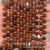 8mm Piedra Natural Cristal Ágata Facetada Apuntada Cuentas de Arroz DIY Pulsera Collar Accesorios de Joyería Productos Semiacabados Venta al por Mayor