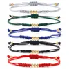 Pulsera trenzada multicolor personalizada, Pulsera ajustable con cuentas doradas, Moderna y versátil, Mostrando estilo, Joyería de nicho para uso diario