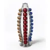 Suporte de Cápsulas de Café Transfronteiriço para 40 Cápsulas Nespresso, Display Rotativo e Rack de Armazenamento, Arte em Ferro