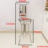 Soporte simple para lavabo, soporte de acero inoxidable para lavabo, de pie, para uso doméstico, estilo rural, tradicional, soporte de pie para lavabo