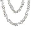 Hip-hop Transfronterizo Nuevo Producto Colgante Paloma Cruz Zircón Cadena Cubana Espinoso Joyería para Traje de Hombre en stock