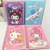 Nueva Página para Colorear de Gatito Mascota Linda Cuaderno Rayado Estudiante Aspecto de Alta Calidad A5 Cuaderno de Espiral Lindo Tareas Notas de Clase