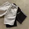 Y2K Europeu e Americano High Street Retro Americano Gótico Bordado Gótico Listrado Com Zíper Moletom Moda Casual Conjunto Ins