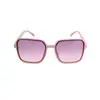 Gafas de Sol Degradadas Estilo Xiaohongshu con Remaches, Protección UV, Montura Cuadrada Grande, Gafas de Sol Estilo Callejero para Mujer