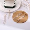 Aguja de Plata S925 Moda Coreana Pendientes Largos de Borla de Perlas Distintivos Simples Pendientes de Super Hada para Niña Clips para Orejas Pendientes