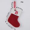 Calcetines Navideños Clásicos de Amor de Hong Kong Letra Roja Calcetines de Navidad Tejidos de Lana Decoración Festiva Colgante Navideño