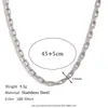 Set de Joyería de Cadena Sencilla Personalizada Europea y Americana, Cadena de Cintura, Acero Inoxidable Chapado en Oro de 18K, Collar Largo de Cadena de Caja, Pulsera para Mujeres