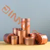 Latas de Folha de Flandres Vazias Personalizadas, Embalagens Quadradas com Tampas Flip-Top, Padrões de Logotipo Impressos, Molde Existente para Prova