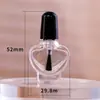 Botella de Vidrio para Esmalte de Uñas Redonda Cuadrada de 5 ml con Pincel Botella Pequeña para Gel de Esmalte de Uñas Botella Transparente para Esmalte de Uñas Set de Botellas Vacías Venta al por Mayor