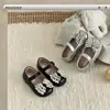 XSHX Alas de Ángel Brillantes|Zapatos de Princesa Festín de Diamantes Brillantes para Niñas Mary Jane de Diamantes Brillantes Suela Antideslizante de Caucho Natural de Otoño