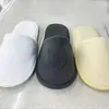 Pantuflas Desechables Engrosadas Antideslizantes de Terciopelo Coral Pantuflas para Hotel B&B Hogar Fabricante Venta al por Mayor Entrega Inmediata