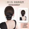 Elástico de pelo elegante y con estilo con bordes rizados, pinza de garra para moño tipo peluca, coleta baja y peinado de moño floral
