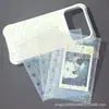 Páginas Interiores para Álbum de Tarjetas A7 Láser Estrella de 6 Agujeros Recargable de Doble Cara con Cuadrícula Única Bolsa de Almacenamiento Transparente de PP con 2 Cuadrículas 1 Cuadrícula en Forma de Corazón