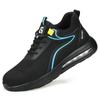 Zapatos de Seguridad para Hombre, Anti-Aplastamiento, Anti-Perforación, Puntera de Acero, Ligeros, Cómodos, Zapatos de Trabajo con Amortiguación de Aire, Zapatos de Seguridad Protectores Transversales para Todas las Estaciones