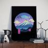 Gato Samurái Japonés ramen decoración de arte nostálgico para el hogar pintura de dibujos animados de alta calidad póster de animal pintura sobre lienzo