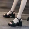Sandalias Casuales de Moda Super Hada con Tacón Alto para Mujer Verano 2025 Nuevas Romanas de Cuña Antideslizantes para Uso en Exteriores que Aumentan la Altura