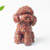 Pedra Triturada de Cristal Natural Resina Cão Urso Animal Figura Decoração para Casa Decoração de Mesa Fofo Ametista