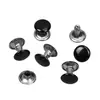 Remaches Doble Cara de Metal Negro DIY Correas para Equipaje Hebilla para Ropa Clavos para Sombreros Reparación de Bolsas Clavos Fijos Clavos de Impacto