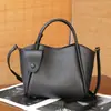 Bolso Nuevo Retro de Cuero Genuino para Mujer Versátil Portátil Transfronterizo Bolso Tipo Cesta de Verduras Bolso Cruzado al Hombro de Piel de Vaca con Patrón de Ciervo para Viajes Diarios