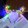 Diadema luminosa tocado piel de zorro orejas de gato diadema puesto de festival de primavera puesto de mercado nocturno juguetes de pequeños productos al por mayor