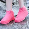 Cubrezapatos Impermeable de Látex a Prueba de Lluvia No Desechable para Turismo al Aire Libre Senderismo Viajes con Lluvia Cubierta para Pie de Manga para Hombres y Mujeres Adultos