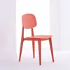 Sillas de comedor engrosadas de colores macarrón, sillas de comedor modernas y minimalistas, taburetes de restaurante, taburetes de tocador, sillas de plástico y sillas para uso doméstico con respaldo