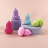 Giroscopio de forma especial Huevo de belleza Esponja de maquillaje Irregular Sin látex Doble uso húmedo y seco Calabaza Gota de agua Superficie de corte Huevo de maquillaje