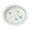 Estilo Dinastía Tang y Song Arcilla de Jade Pintada a Mano Porcelana Blanca Azul y Blanca Mariposa Soporte de Olla Cerámico para el Hogar Accesorios para Ceremonia del Té Bandeja de Té Bandeja Seca para Té