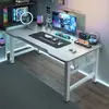 Escritorio de computadora, escritorio para juegos en casa, escritorio plegable simple para dormitorio, escritorio de trabajo, escritorio de estudio para estudiantes, escritorio de oficina