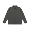 Otoño 2026 Nuevo Llegada Camisa de Manga Larga para Hombre Solapa Ropa de Trabajo Color Sólido Camisa Retro Japonesa Chaqueta Versátil de Moda