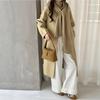 Zy5675 Damei Aiyuan 2025 Otoño/Invierno Nuevo Bufanda Moda Europea Abrigo Lanero Estilo Perezoso Reductor de Edad