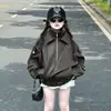 Chaqueta genial y elegante para niñas, nuevo modelo otoño 2026, chaqueta de cuero de moda para bebés, chaqueta urbana moderna para niños
