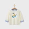 Camisetas de Primavera e Outono para Meninos e Meninas 2025 Novo Estilo Camisetas de Manga Longa para Meninos e Meninas Tops para Bebês Algodão Puro Classe A Desenho Animado Fofo