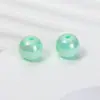 Cor Sólida Galvanizado Cor AB Acrílico Furo Reto Contas Redondas Contas Soltas DIY Acessórios para Joias Pulseira Corrente de Celular Materiais para Miçangas