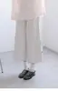 Pantalones Cortos de Rayas Verticales con Perlas de Cereza Estilo Japonés para Mujer, Pantalones de Pierna Ancha Sueltos de Verano, Pantalones de Siete Puntos Estilo Retro Universitario