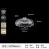 Pantalla con Cabezal de Lámpara Completo, Lámpara de Mesa DIY, Lámpara Colgante con Interruptor, Pantalla Reemplazable, Carcasa de Repuesto, Vidrio Transparente Gris Espesado