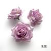 Pintura al Óleo Simulada Rosa Diamante DIY Flor de Rosa de Ángulo Pequeño Cabezal de Flor Broche de Solapa Accesorios para el Cabello Pasador Decoración de Caja de Regalo para Fotografía