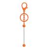 Novo diy frisado chaveiro gradiente cor pingente de metal cor pintura liga chaveiro frisado pingente