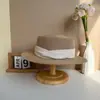Sombrero de Paja de Ala Plana Estilo Francés para Mujer, Sombrero Elegante de Verano con Protección Solar, Sombrero de Paja para Vacaciones en la Playa y Salidas