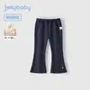[Produto Novo Outono 2026] Calça Jerry para Bebês Meninas Calça Flare Respirável Calça Esportiva para Bebê Calça Casual Infantil